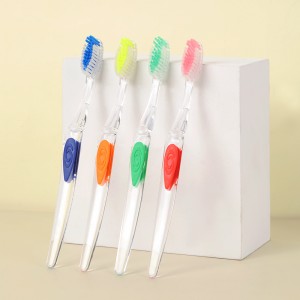 Modern Handle Eco Rubber Plastic Custom Manual Toothbrush