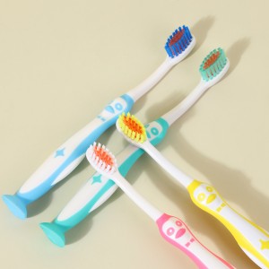 Silicone Handle Non-slip Kids Toothbrush