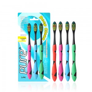 Soft Nylon Bristles Toothbrush Of 4 Family Use