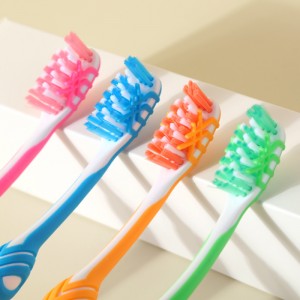 Teeth Clean Silicone Handle Slim Soft Toothbrush