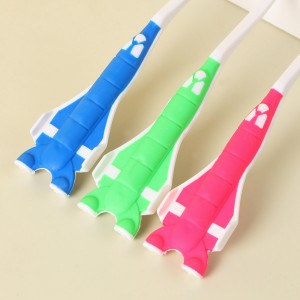 Oral Care Product Silicone Handle Non-Slip Kids  Toothbrush