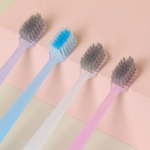 4pcs Candy Color Family Toothbrush Adult Toothbrush