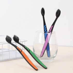 Charcoal Toothbrush Cheap Family Home Using Manual Toothbrush